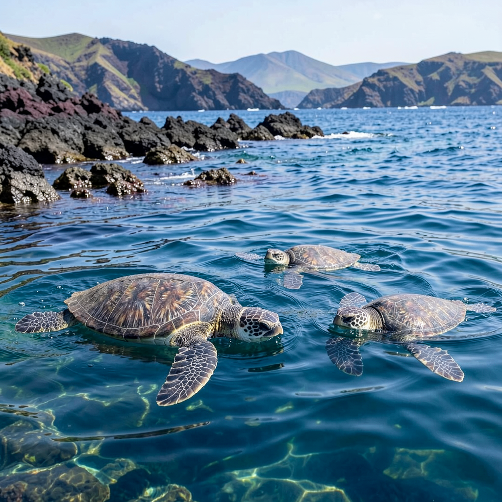 Three loggerhead turtles released in Azores after UK sea life rehabilitation